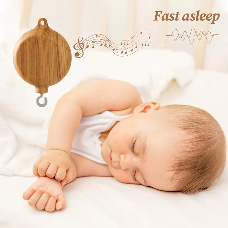 Wooden crib music box mobile – photo 4