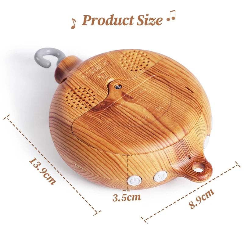 Wooden crib music box mobile – photo 5