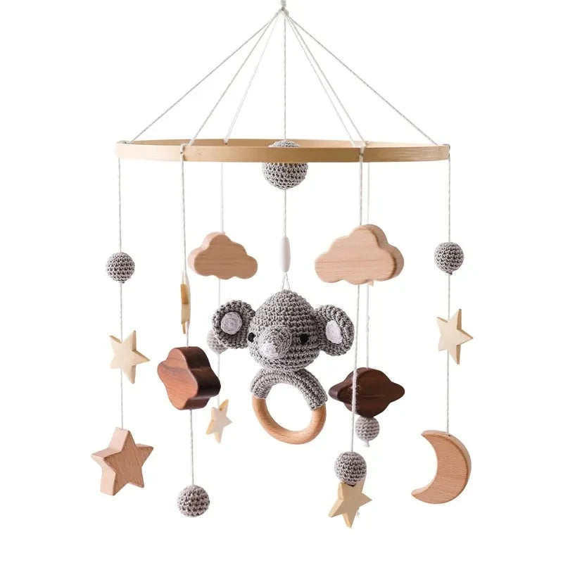 Wooden crib music box mobile – photo 9